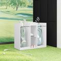 vidaXL Golfová skriňa Jednofarebný Biela 102 x 45 x 85,5 cm