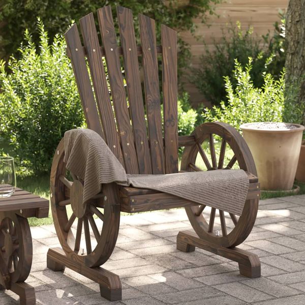 vidaXL Záhradná stolička Adirondack jedľový masív