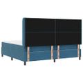 vidaXL Posteľ s pružinovým rámom Modrá 200 x 200 cm Zamat