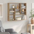 vidaXL Nástenná polička Artisan Dub 90x16x78 cm Drevo