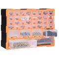 vidaXL Organizér so 38 zásuvkami 52x16x37,5 cm