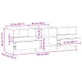 vidaXL TV skrinka Old Wood 150x33,5x45 cm Engineered Wood