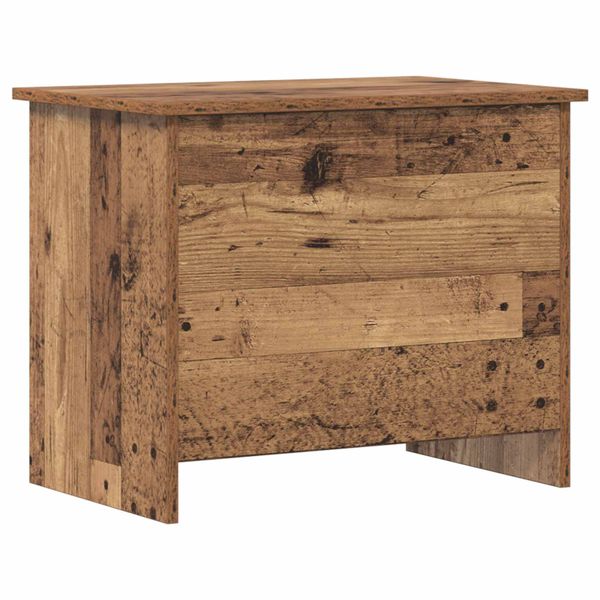 vidaXL Úložná truhlica Staré drevo 60 x 40 x 50 cm Kompozitné drevo