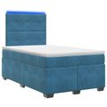 vidaXL Posteľ boxspring s matracom Modrá 120 x 200 cm Zamat