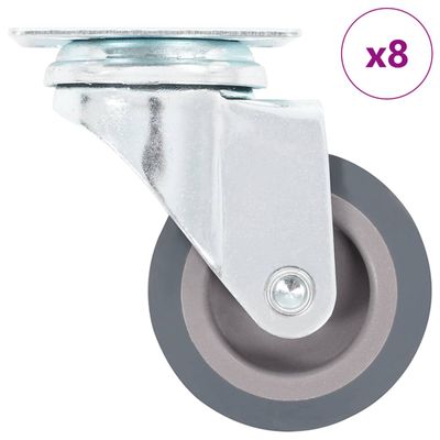 vidaXL Otočné kolieska 8 ks, 50 mm