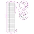 vidaXL Žalúzia Dubový vzhľad 60 x 250 cm 35 mm Masívne Paulownia drevo