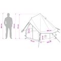 vidaXL Tipi stan 4-miestny Modrá Polyester a oceľ