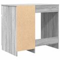 vidaXL Stôl sivý dub sonoma 86x49x76 cm kompozitné drevo