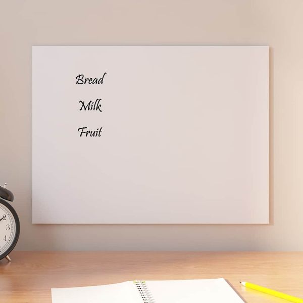 vidaXL Nástenná magnetická tabuľa biela 40x30 cm tvrdené sklo