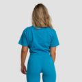 Dámske tričko Cropped Limitless Aquamarine - GymBeam, veľkosť XS, veľkosť oblečenia XS