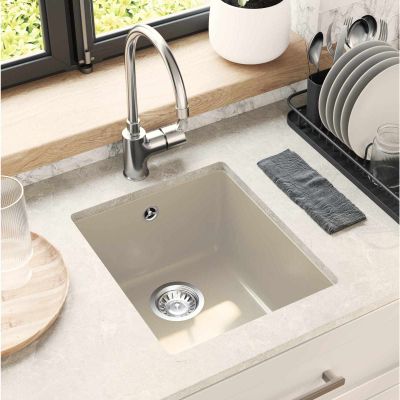 vidaXL Drez Béžová 370 x 460 mm 80% Kvárc a 20% Živica