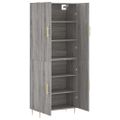 vidaXL Vysoká skrinka sivý dub sonoma 69,5x34x180 cm spracované drevo