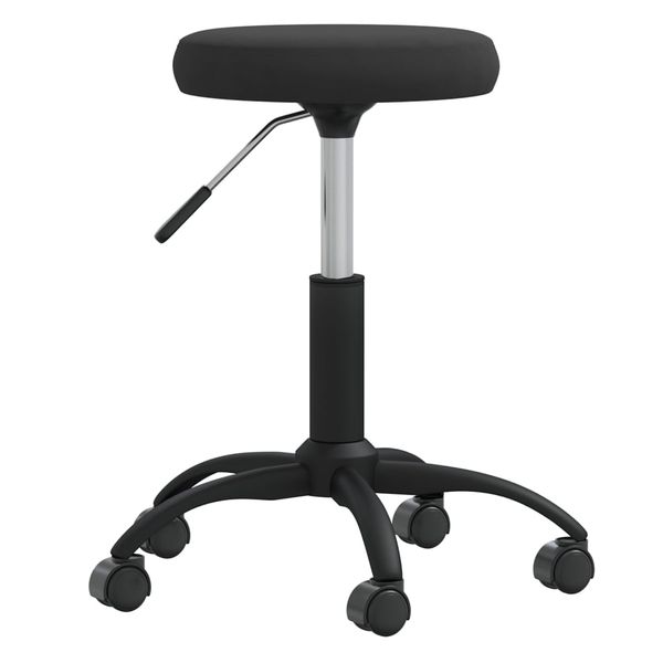 vidaXL Jedálenská stolička čierna zamat
