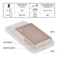Power bank EMOS WI 1031, 10 000 mAh, 20 W + wireless, ružovo-zlatá