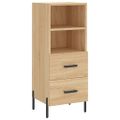vidaXL Komoda dub sonoma 34,5x34x90 cm spracované drevo