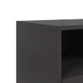 vidaXL TV skrinka čierna 68x39x60,5 cm oceľ