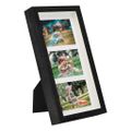 vidaXL 3D fotorámiky 5 ks čierne 18x35 cm na 3 obrázky (10x15 cm)