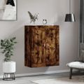 vidaXL Nástenná skrinka dymový dub 69,5x34x90 cm kompozitné drevo
