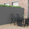 vidaXL Záhradný plot obojstranný sivý 1,8x3 m PVC