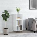 vidaXL Komoda lesklá biela 34,5x32,5x90 cm kompozitné drevo