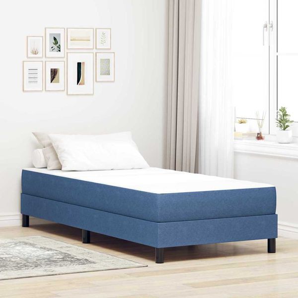 vidaXL Posteľná matrac s matracmi Modrá 80 x 200 cm látka