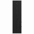 vidaXL Highboard so zásuvkou Čierny dub 45,5 x 34 x 127 cm