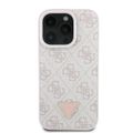Púzdro Guess pre iPhone 16 Pro Max 6,9" GUHCP16XP4TDSCPP Koža Kov Logo Strass Crossbody ružová