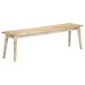 vidaXL Lavica 160 cm, mangový masív