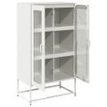 vidaXL Highboard White 68x39x123 cm Oceľ