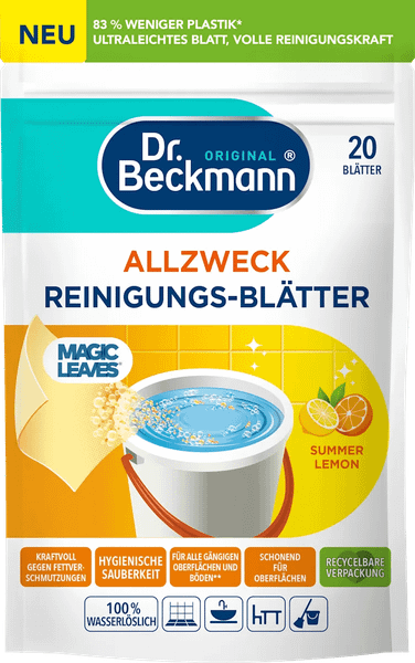 DR. BECKMANN Univer.čist.obrúsky Summer Lemon 20 ks
