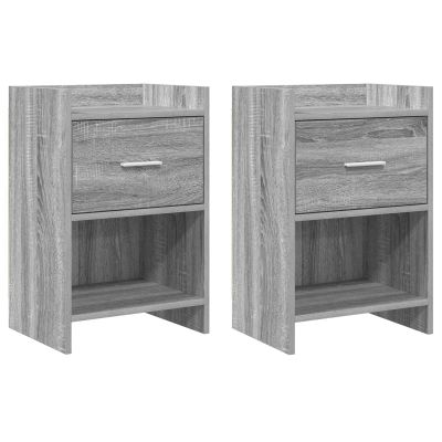 vidaXL Nočné stolíky 2 pcs Sivý Sonoma 40 x 30 x 60 cm