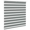 vidaXL Zebra roleta tmavošedá 140x100 cm šírka látky 135,9cm polyester