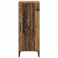 vidaXL Servírovacia skriňa Staré drevo 34,5 x 34 x 90 cm