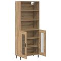 vidaXL Highboard 2 ks Remeselný dub 69,5 x 32,5 x 180 cm