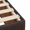 vidaXL Posteľ boxspring s matracom Tmavohnedá 180 x 200 cm Látka