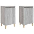 vidaXL Nočné stolíky 2 ks sivé sonoma 40x35x70 cm spracované drevo