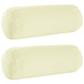 vidaXL Poťah na podložku 2 pcs HEERLEN Krémová Ø 15 x 40 cm Polyester