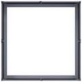 vidaXL Kvetináč antracitový 80x80x30 cm oceľ