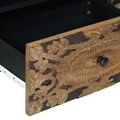 vidaXL TV skrinka Hnedá 105 x 33,5 x 46 cm Masívne mango drevo