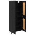 vidaXL Highboard 2 ks Čierny dub 69,5 x 34 x 180 cm Kompozitné drevo