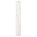 vidaXL Knižnica/deliaca stena biela 60x30x199,5 cm masívna borovica