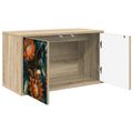 vidaXL Nástenný TV kabinet LOCHEM 69 x 33 x 40 cm Dub sonoma