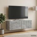 vidaXL Nástenná TV skrinka Nástenný Betónovo sivá 98 x 31 x 30 cm