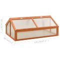 vidaXL Skleník 120x80x50 cm jedľové drevo