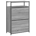 vidaXL Botník sivý dub sonoma 75x34x112 cm kompozitné drevo