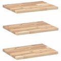 vidaXL Plávajúce police 3 ks 40x30x2 cm neošetrené masívne drevo akácia