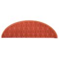 vidaXL Kobercové nášľapy na schody 15 ks oranžové 65x21x4 cm