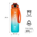Tritanová fľaša na pitie NILS Camp NCD68 1000 ml oranžovo-modrá