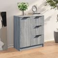 vidaXL Komoda sivý dub sonoma 60x30x70 cm spracované drevo