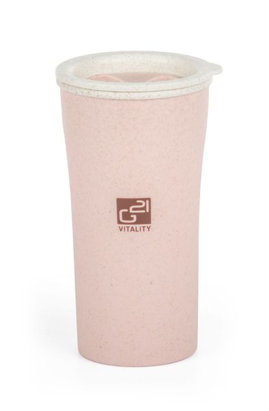 Eko téglik G21 beECO Latte 450 ml, ružový